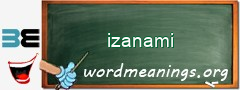 WordMeaning blackboard for izanami